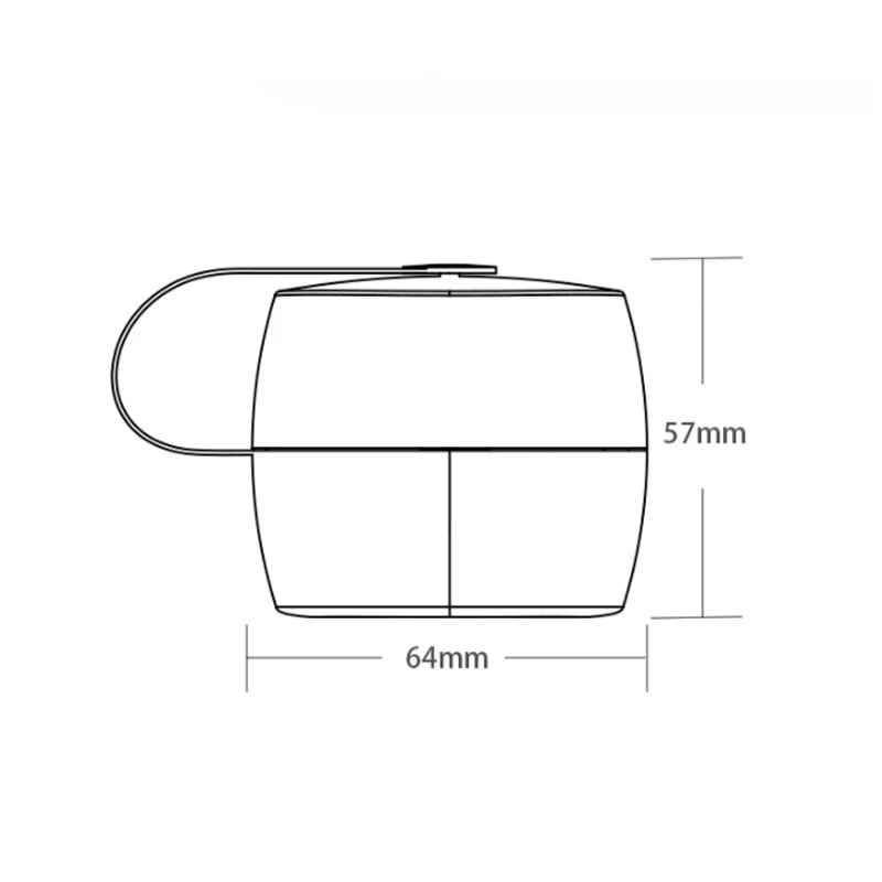 Caja portátil para chupetes y mordedores con funda antipolvo para viajes