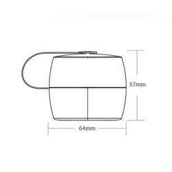 Caja portátil para chupetes y mordedores con funda antipolvo para viajes