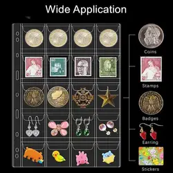 Páginas transparentes de PVC para álbum de monedas y sellos