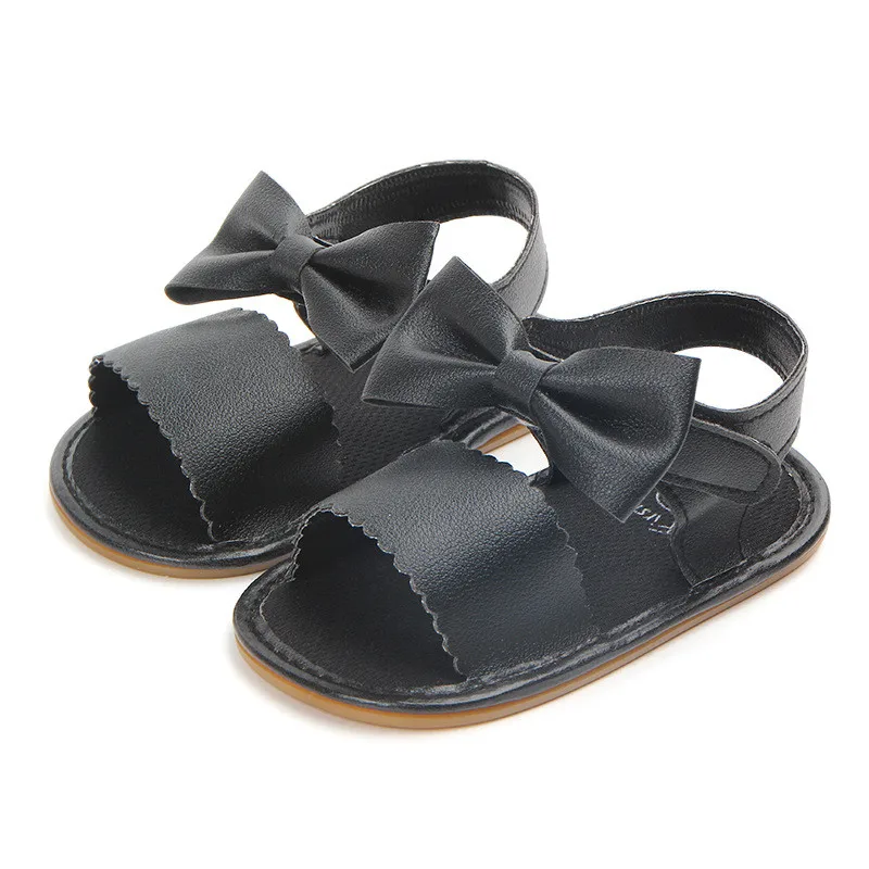 Sandalias para niñas bebés primeros caminantes con lazo – Suela blanda - imagen 2
