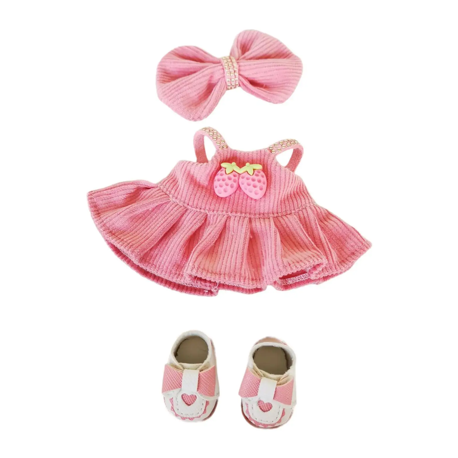 Doll Clothes Set Fashion Dolls Dress Suit Costume Accessory Shoes for 17cm Dolls Dress up Thanksgiving Gifts Birthday Gifts