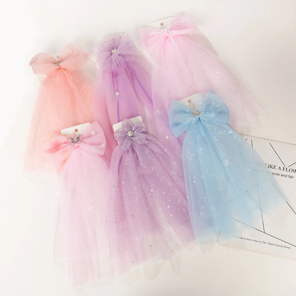 Pinzas para el pelo niña con lentejuelas y diamantes decorativos - imagen 3