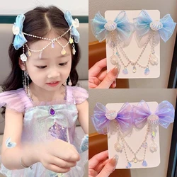 Clip de pelo infantil con diseño de hada y sirena