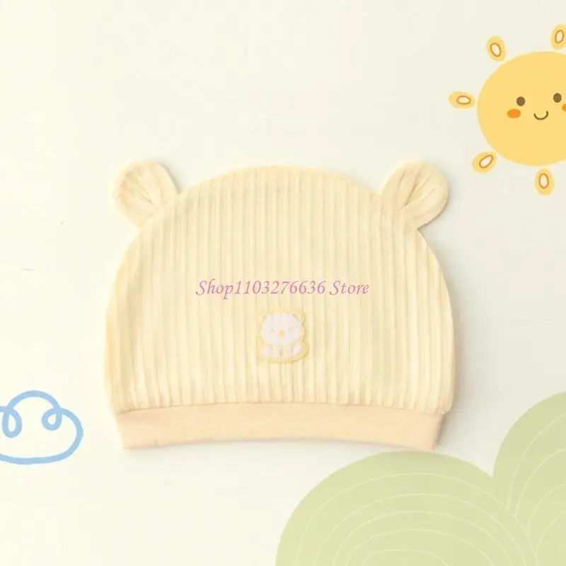 Gorro suave de algodón para bebé con estampado dibujos animados - imagen 3