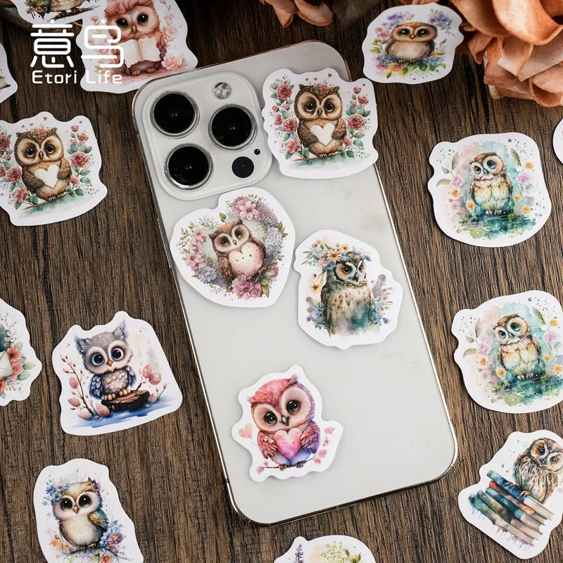 Pegatinas de búho para álbumes infantiles – Diseño creativo en PVC - imagen 4
