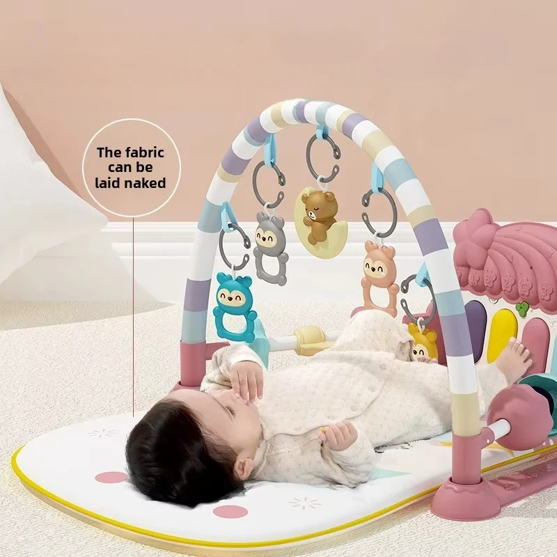 Tapete de actividades plegable para bebé con juguetes musicales - imagen 4