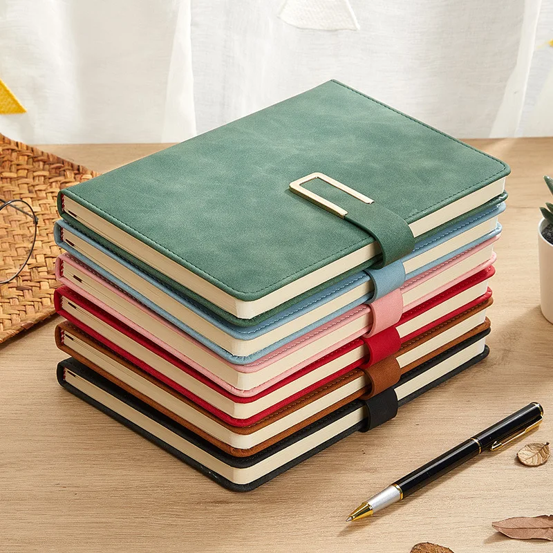 Cuaderno de cuero retro A5 de cubierta suave, compañero perfecto para reuniones de negocios y diarios de vida universitaria - imagen 3