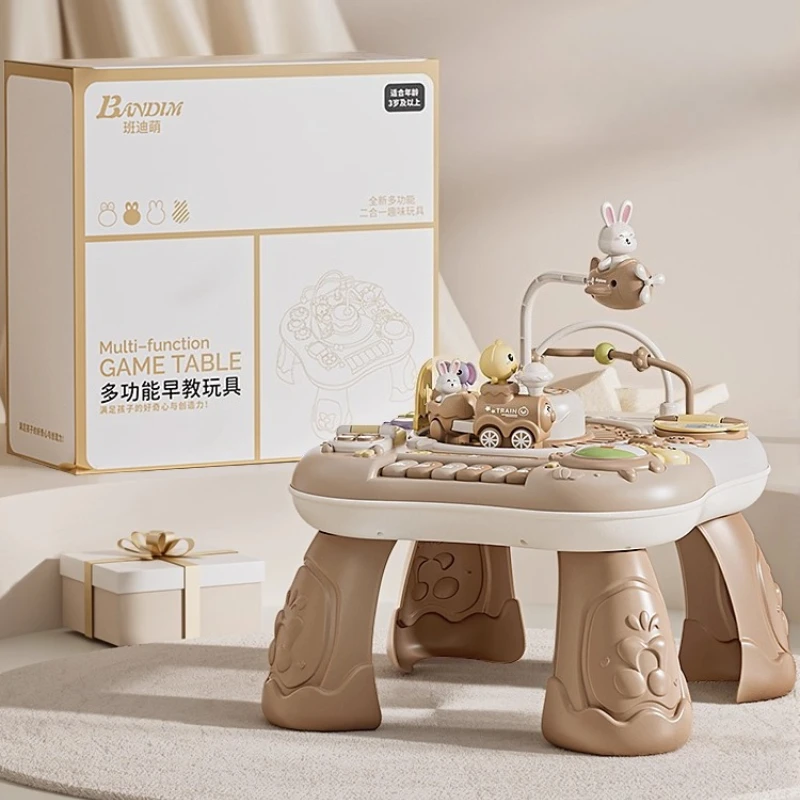 Mesa de actividades multifunción para bebés, juguete educativo, escritorio de aprendizaje para niños de 6 a 36 meses, pensamiento lógico, coordinación mano-ojo - imagen 2