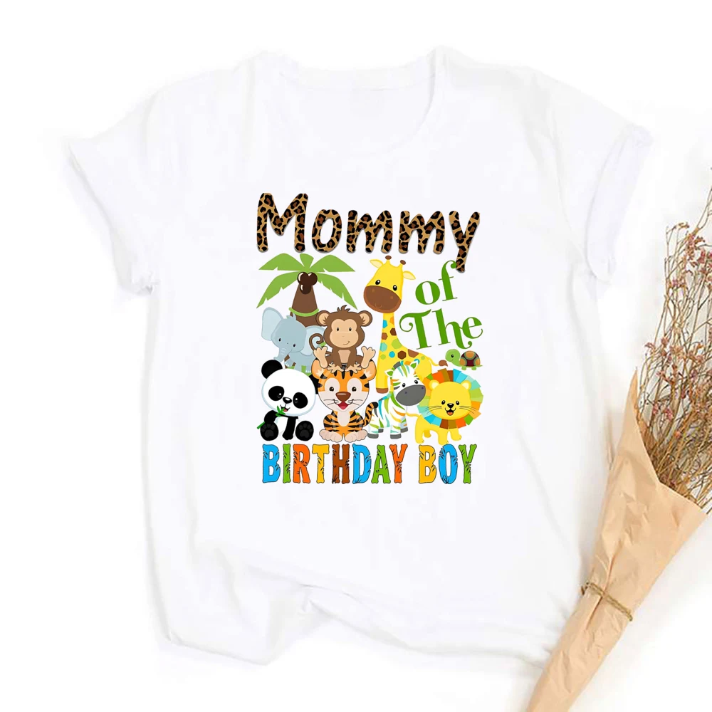 Ropa a juego para fiesta de cumpleaños de animales de Safari, camisa salvaje para dos niños, camiseta para papá, mamá, hermano, hermana, traje de cumpleaños para niños - imagen 5