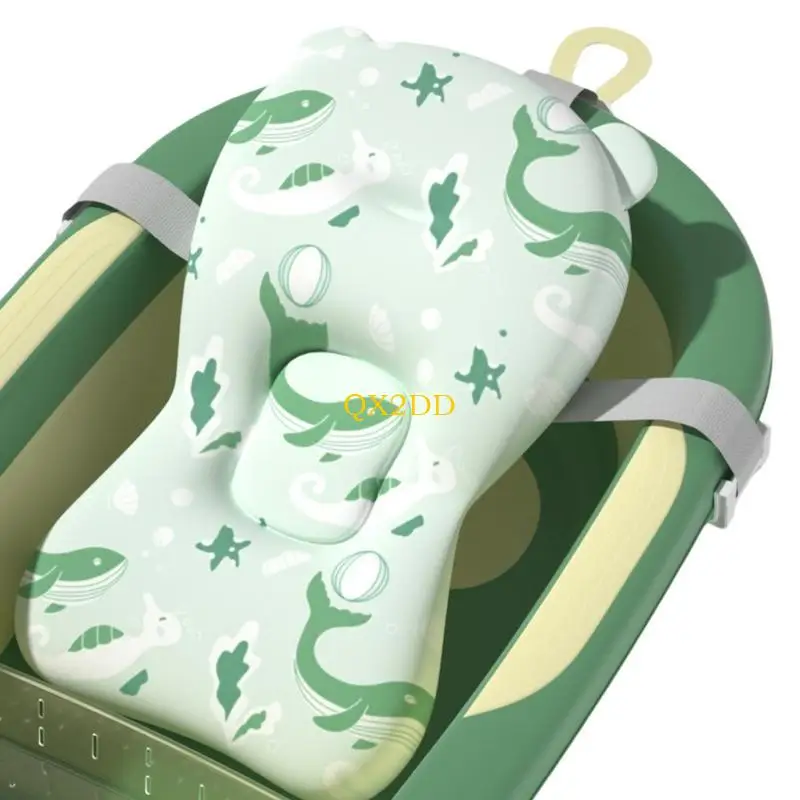 QX2D Cojin ducha recien nacido - Almohadilla ergonomica bano Unisex - imagen 5