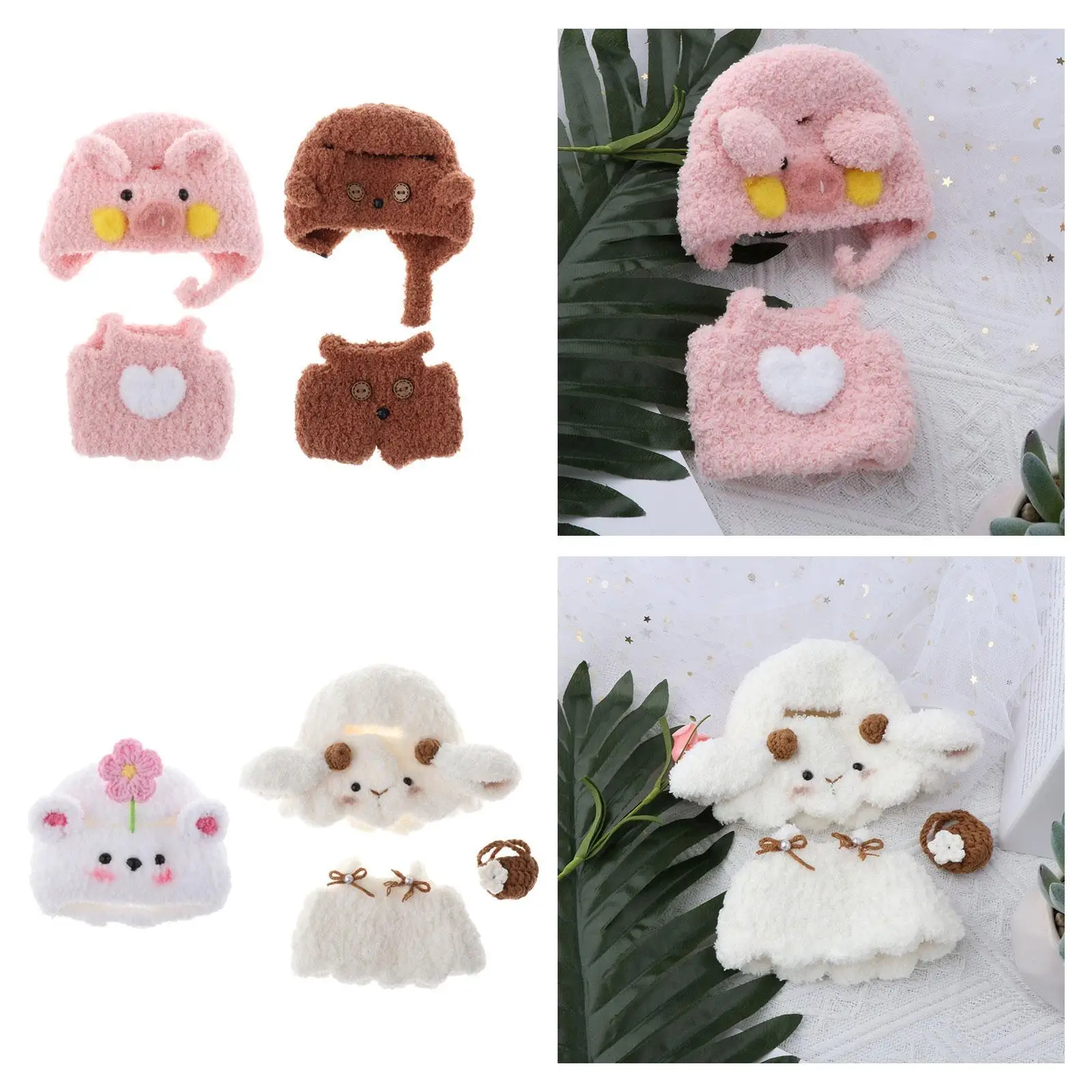 17cm Pendant Doll Clothes Cute Clothing Child Toy, Adorable Doll Changing Clothes Toy Fashion Doll Outfits Doll Accessories
