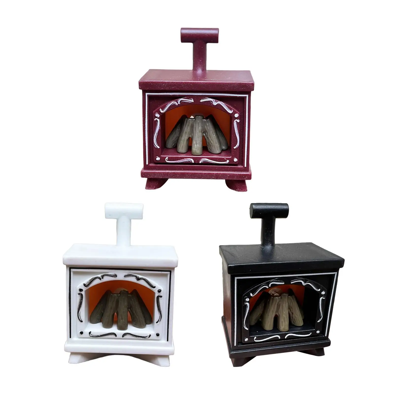 1:12 Scale Dollhouse Fireplace Doll House Decor Multiuse Dollhouse Furniture