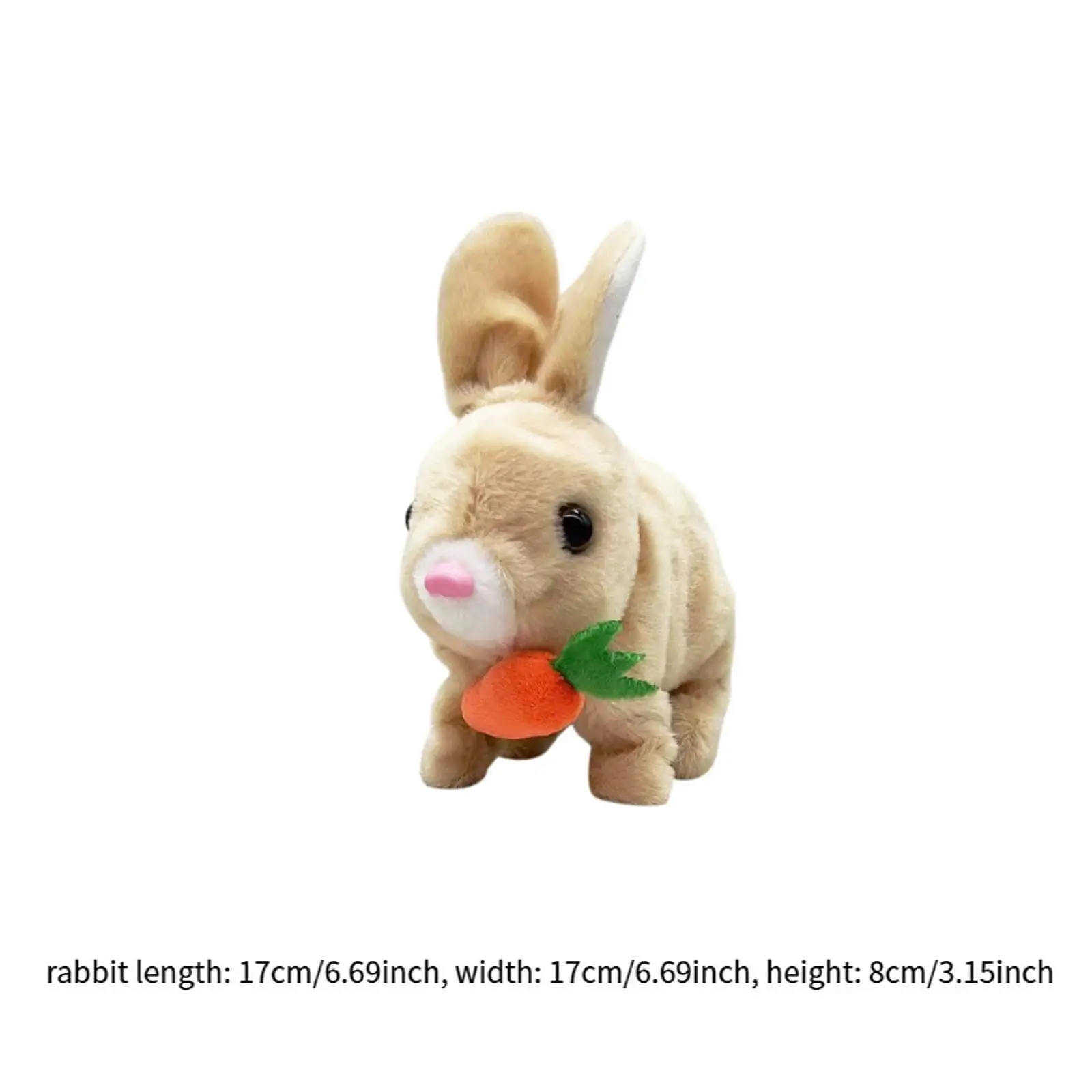 Electric Bunny Plush Toy Lovely Interactive Plush Rabbit for Kids Boys Girls