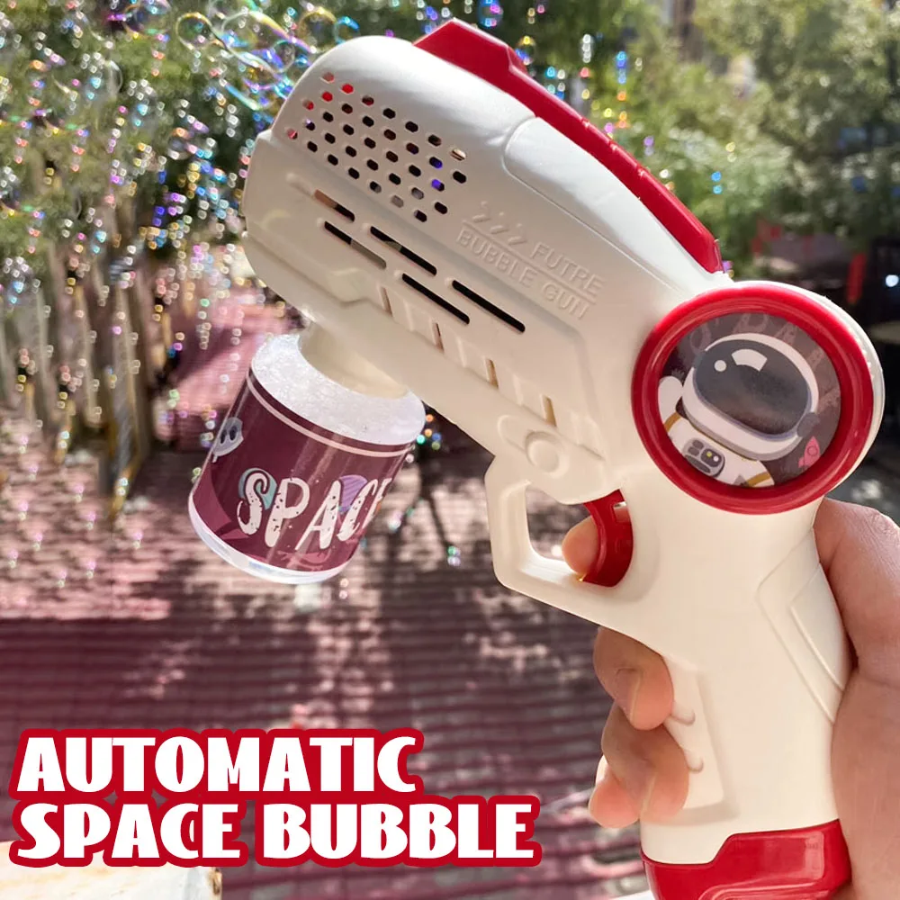 Pistola de burbujas astronauta eléctrica con luces – Juguete - imagen 2