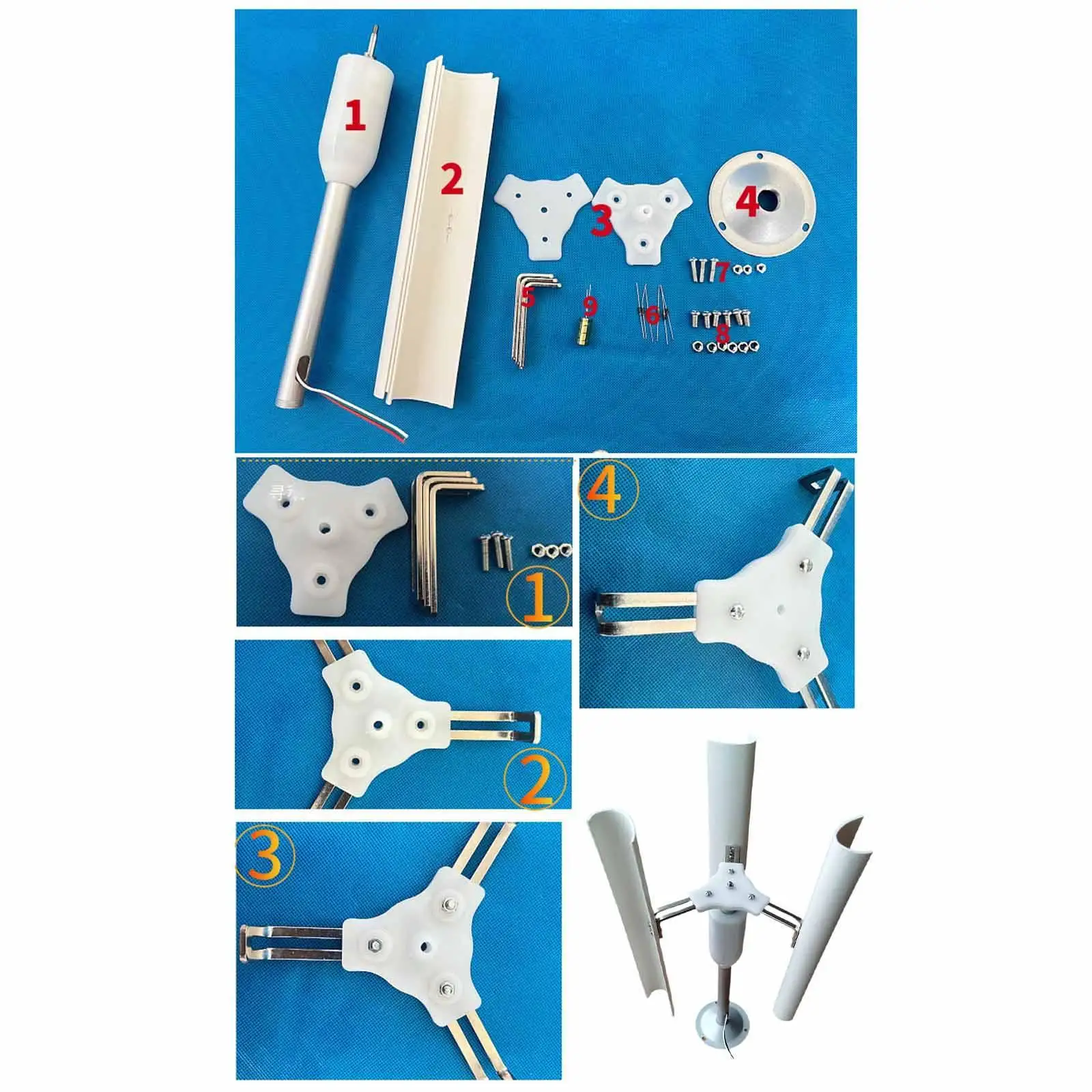 Wind Turbine Generator Kit Three-phase Alternating Current for Lab School