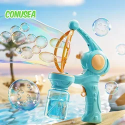 Máquina de burbujas eléctrica para niños y niñas – Juego al aire libre