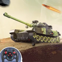 Tanque RC militar teledirigido verde 33 cm para niños