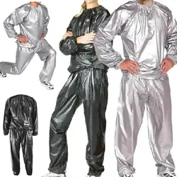Conjunto deportivo de sauna en PVC cintura elástica manga larga