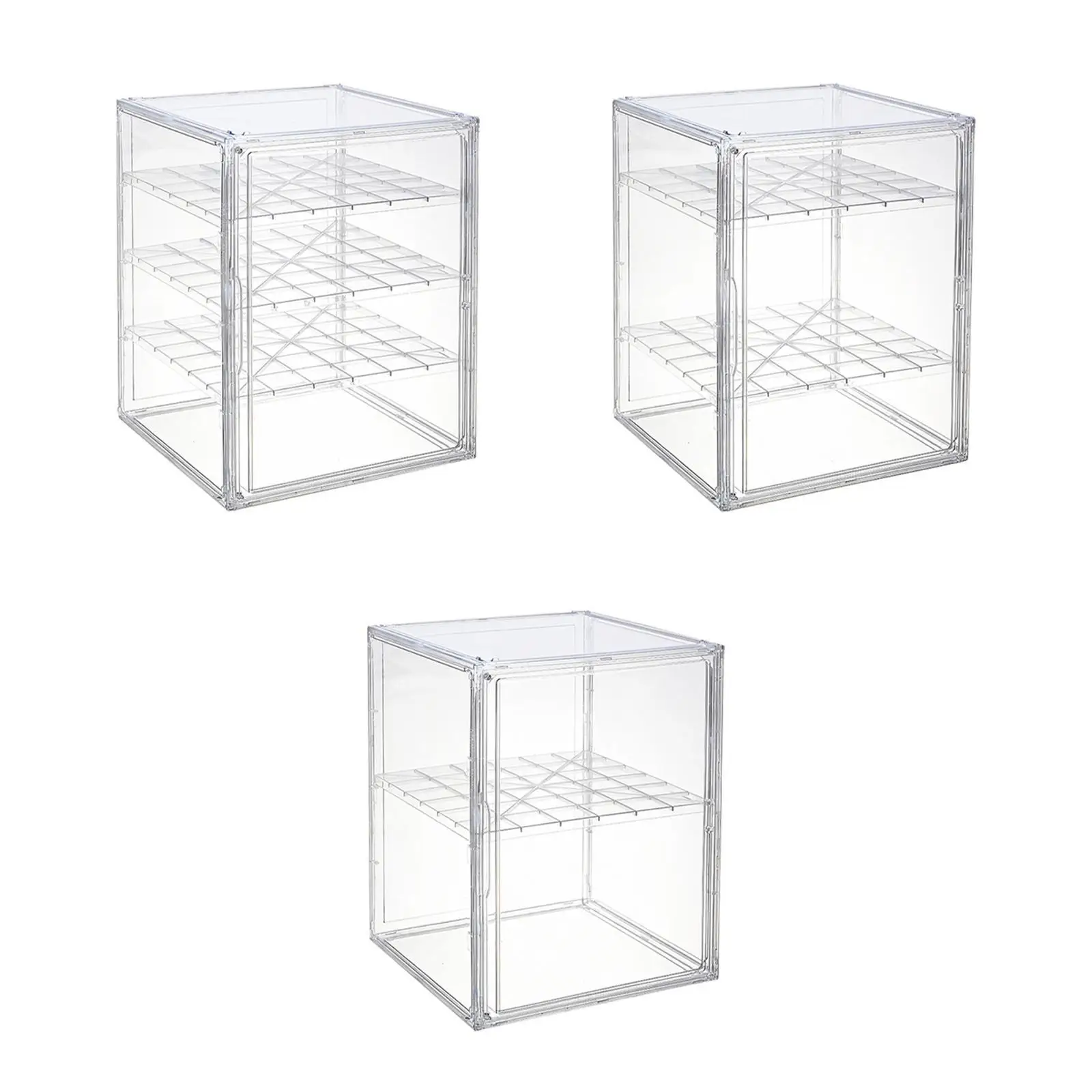 Display Case Helmet Display Case Self-assembly Shelf Collectibles Box Showcase for Collectibles Toys Helmet Souvenirs Booties