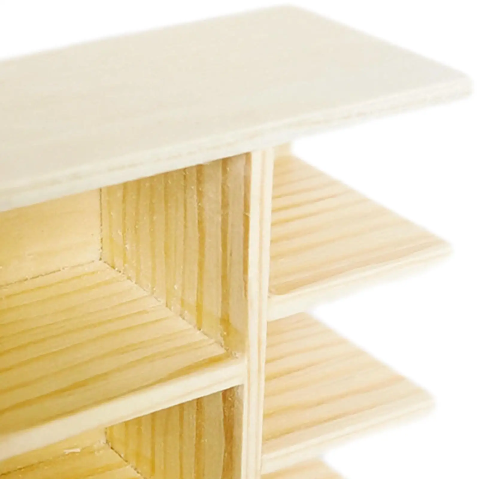 Dolls House Furniture Crafts Wooden Living Room Model Simulation Cabinet Shelf Miniature Furniture 1:12 Scale Dollhouse Bookcase