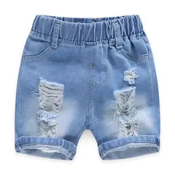 Pantalones vaqueros cortos rasgados para niño – Verano 2025