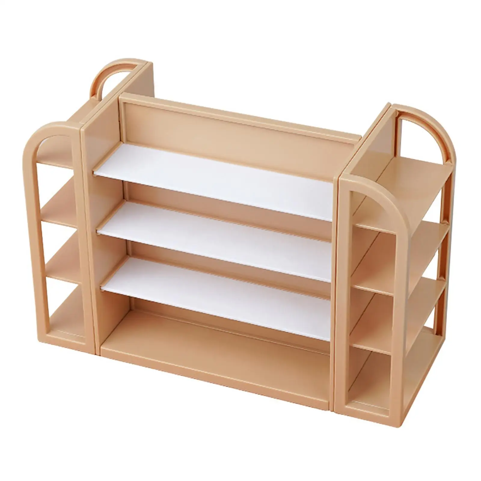 Dollhouse Shelves Dollhouse Miniature Supermarket Shelves Furnishings 1: 12 Bookshelf Food Miniature Shop Storage Shelf Model