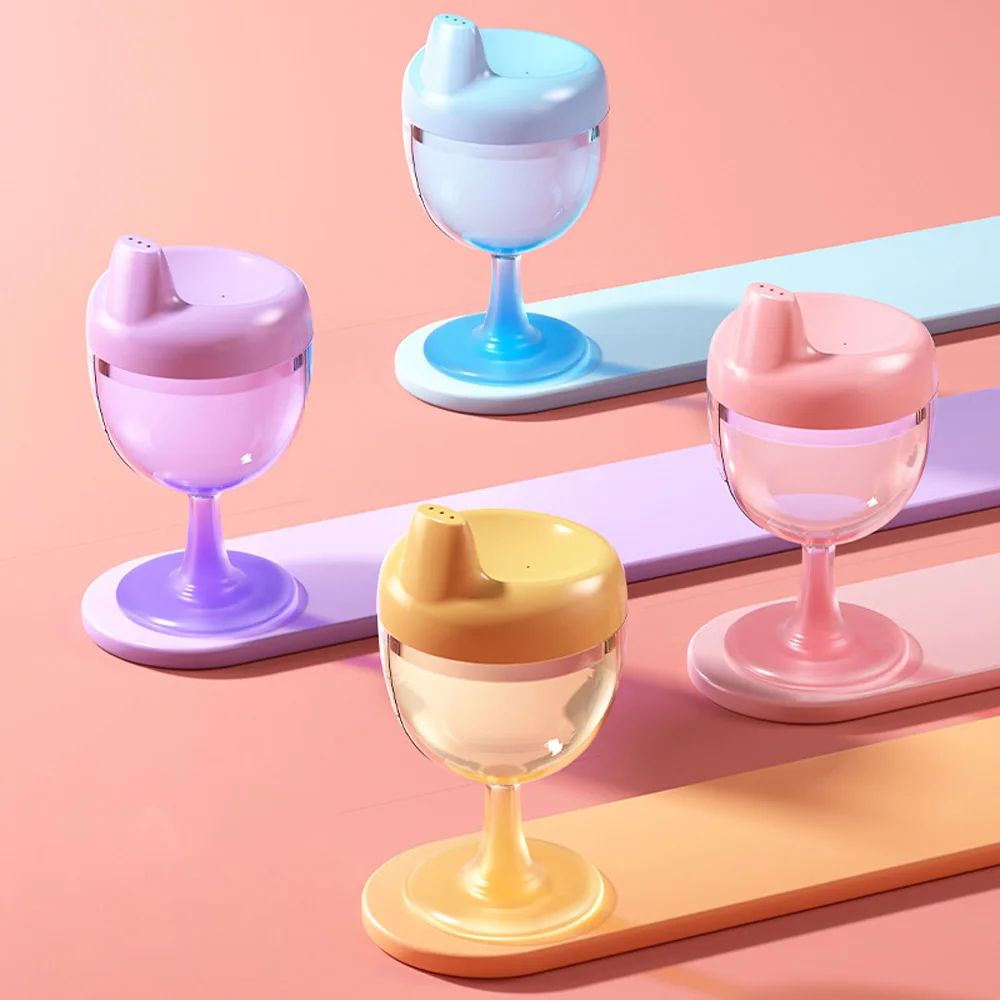 Taza para bebé de nuevo estilo de 150ml, taza de pico de pato para bebé adecuada para aprender y entrenar jugo potable leche y agua plástico duradero