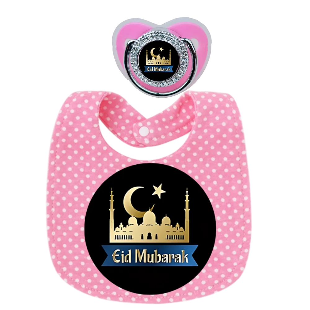 2 juegos de Baberos rosas para bebé, toallas de alimentación para recién nacido, chupetes de alimentación para saliva, juguetes para masticar bucales, paños para eructar en la boca de 0 a 6M - imagen 2