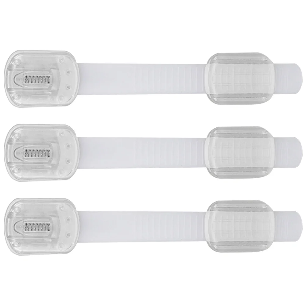 Cerraduras de seguridad para niños, 3 uds., para cajones, armarios, sin necesidad de perforar, cerradura a prueba de bebés, refrigerador, horno, inodoro - imagen 3