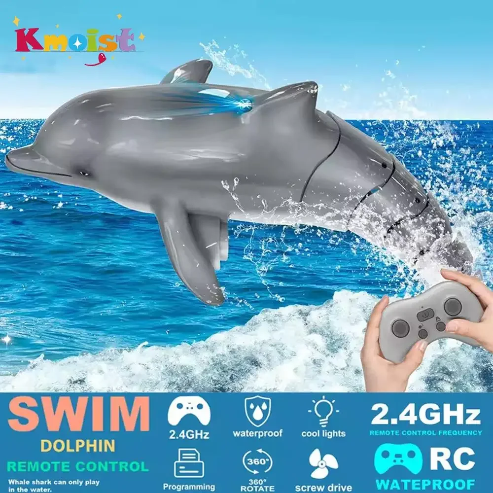 Juguete pez delfín RC 2.4G con luces – regalo de Navidad para piscina - imagen 3