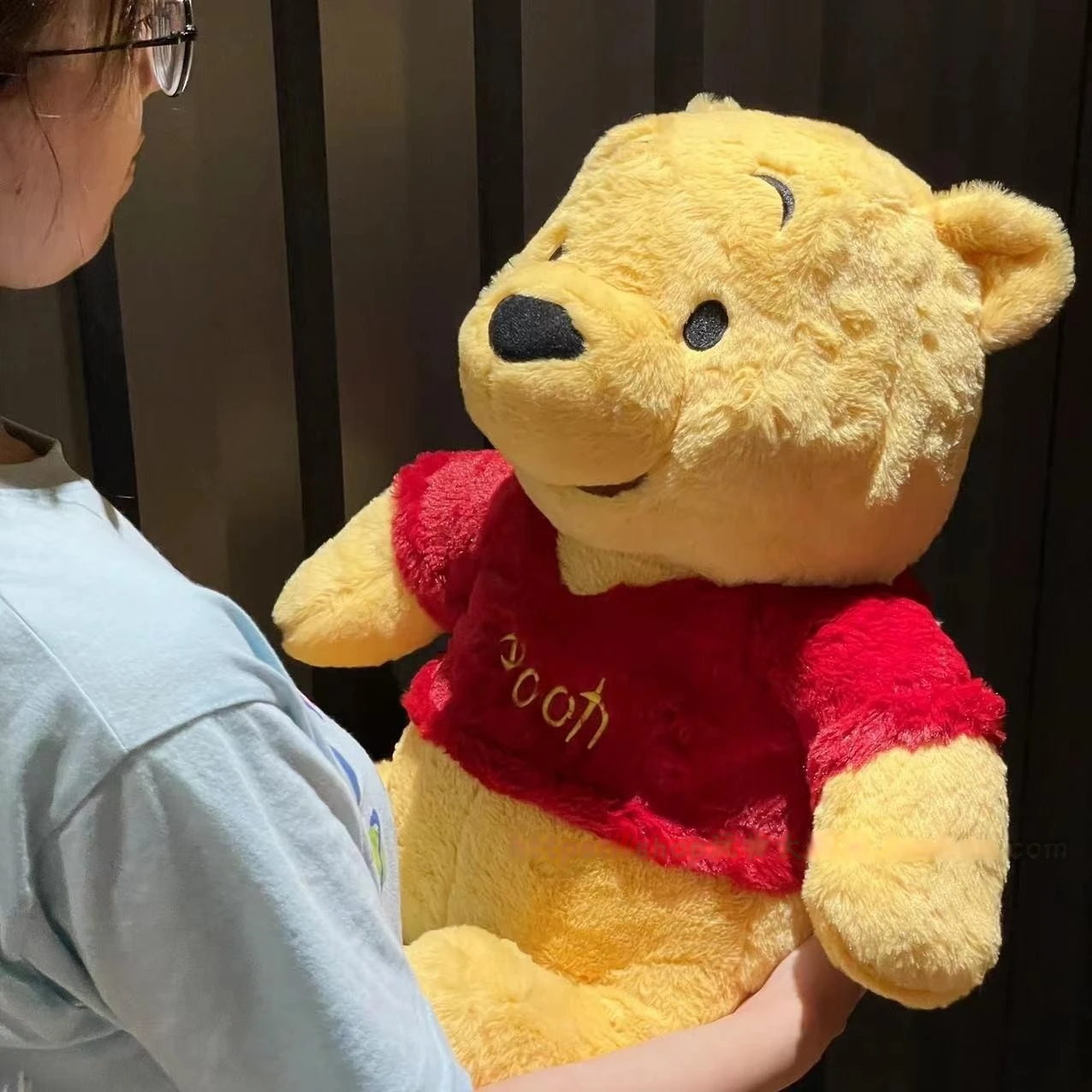 30/50cm de alta calidad oso Pooh de peluche de juguete de dibujos animados oso suave peluches Animal relleno almohada abrazable sofá cama decoración del hogar regalo niña - imagen 3