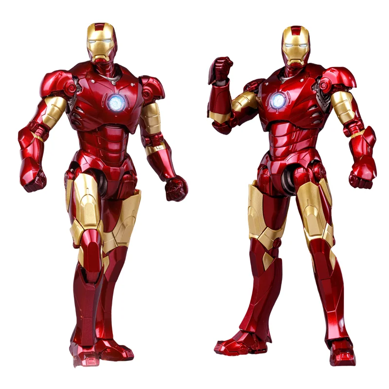 Fondjoy Iron Man Tony Stark MK1 MK2 MK3 MK4 MK5 MK6 MK7 figuras de acción de juguete modelo colección Kit de modelismo regalos de cumpleaños para niños - imagen 2
