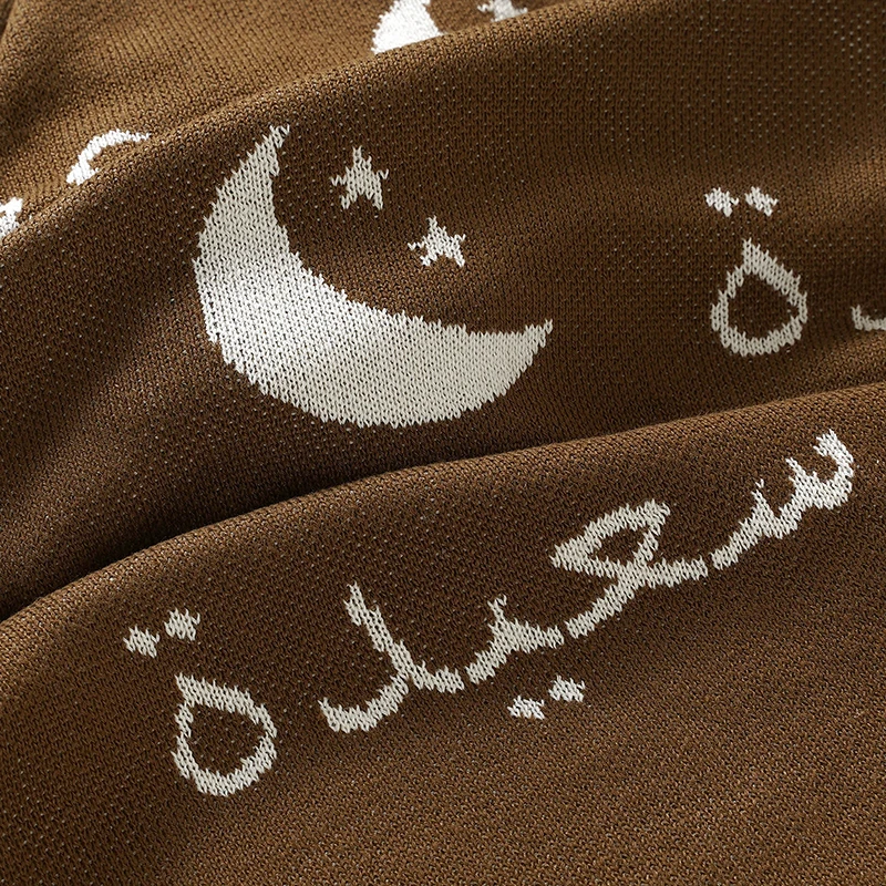 Manta de punto para bebé recién nacido, manta envolvente para cochecito, fundas para dormir de 100x80CM, colcha de cama para niño y niña, moda árabe a cuadros Sof - imagen 5