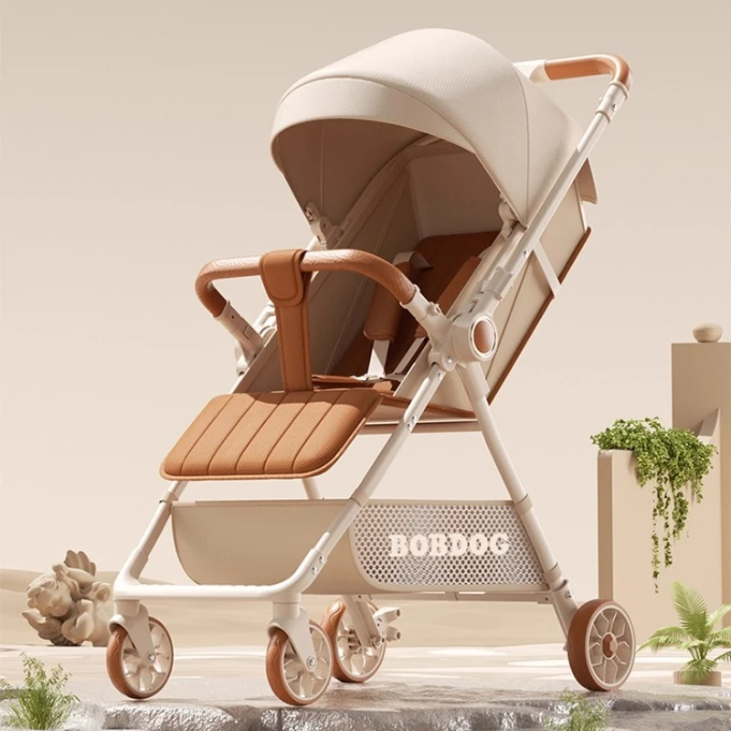 Cochecito de bebé Reversible ligero, cochecito de viaje plegable para niños pequeños, diseño compacto con sombrilla reclinable ajustable