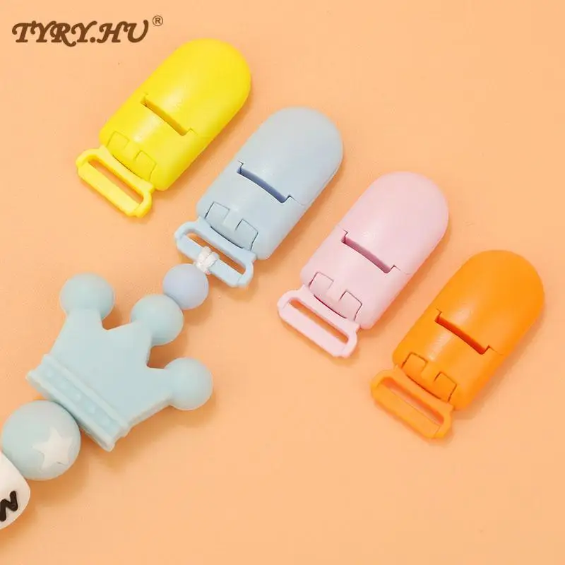 Clip para chupete de bebé de 15mm, Clips para chupete de plástico sólido, soporte para chupete infantil, soporte para pezones, abrazadera multicolor, juguete, 10 Uds. - imagen 5