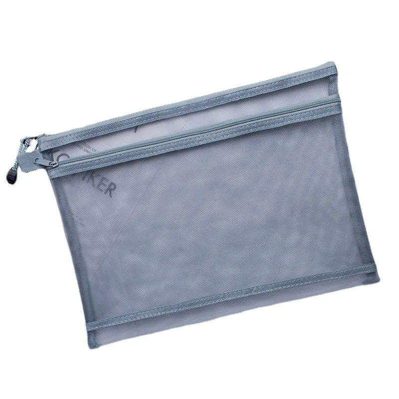 Bolsa de información de doble malla, almacenamiento de rompecabezas multifuncional, cremallera, papel de prueba para estudiantes, bolsa para documentos y archivos - imagen 5