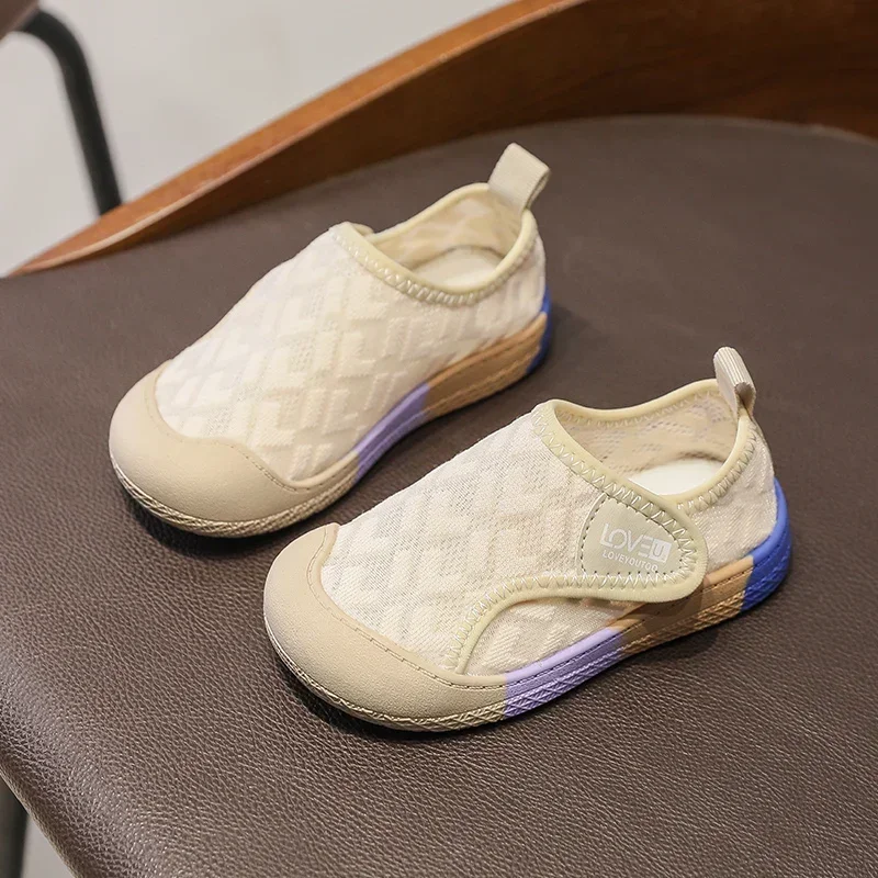 Zapatillas de deporte para niños y niñas, zapatos informales antideslizantes, de malla transpirable, para verano - imagen 2