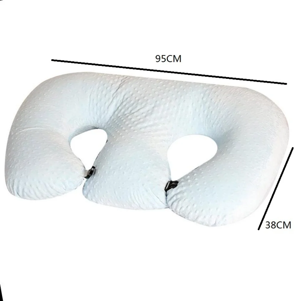 Almohada burbujas desmontable para bebé gemelos – Cojín lactancia - imagen 5