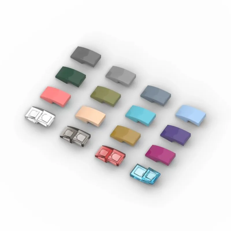 20 piezas MOC ensambla partículas 11477 pendiente curvada 2 X1Bricks modelo a granel piezas de bloques de construcción DIY piezas de tecnología educativa Juguetes