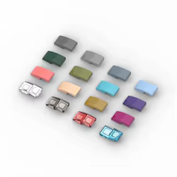 20 piezas MOC ensambla partículas 11477 pendiente curvada 2 X1Bricks modelo a granel piezas de bloques de construcción DIY piezas de tecnología educativa Juguetes