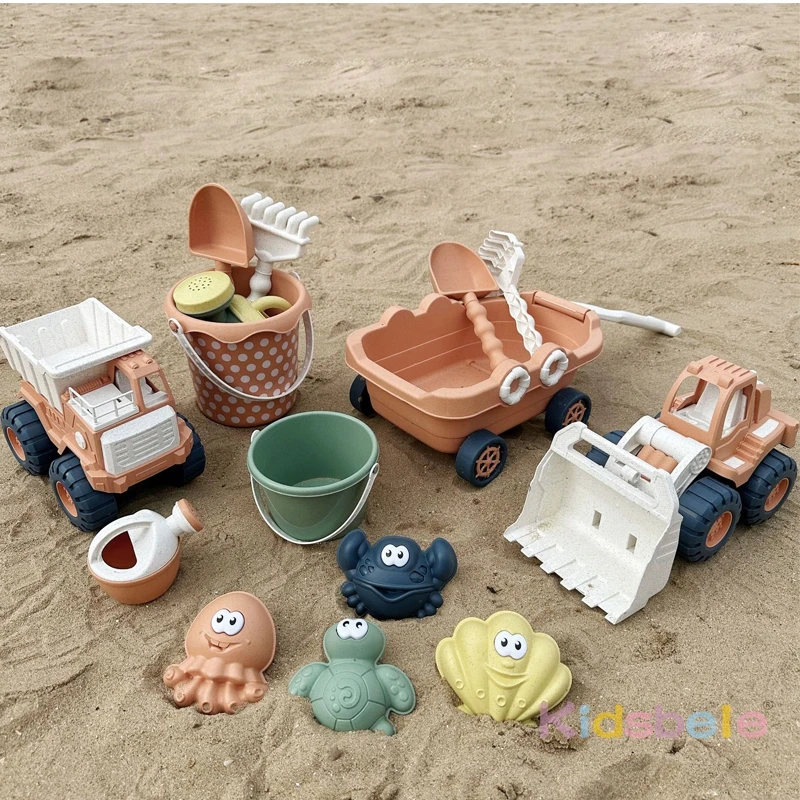 Excavadora de playa infantil con camión – Juguete arena - imagen 2