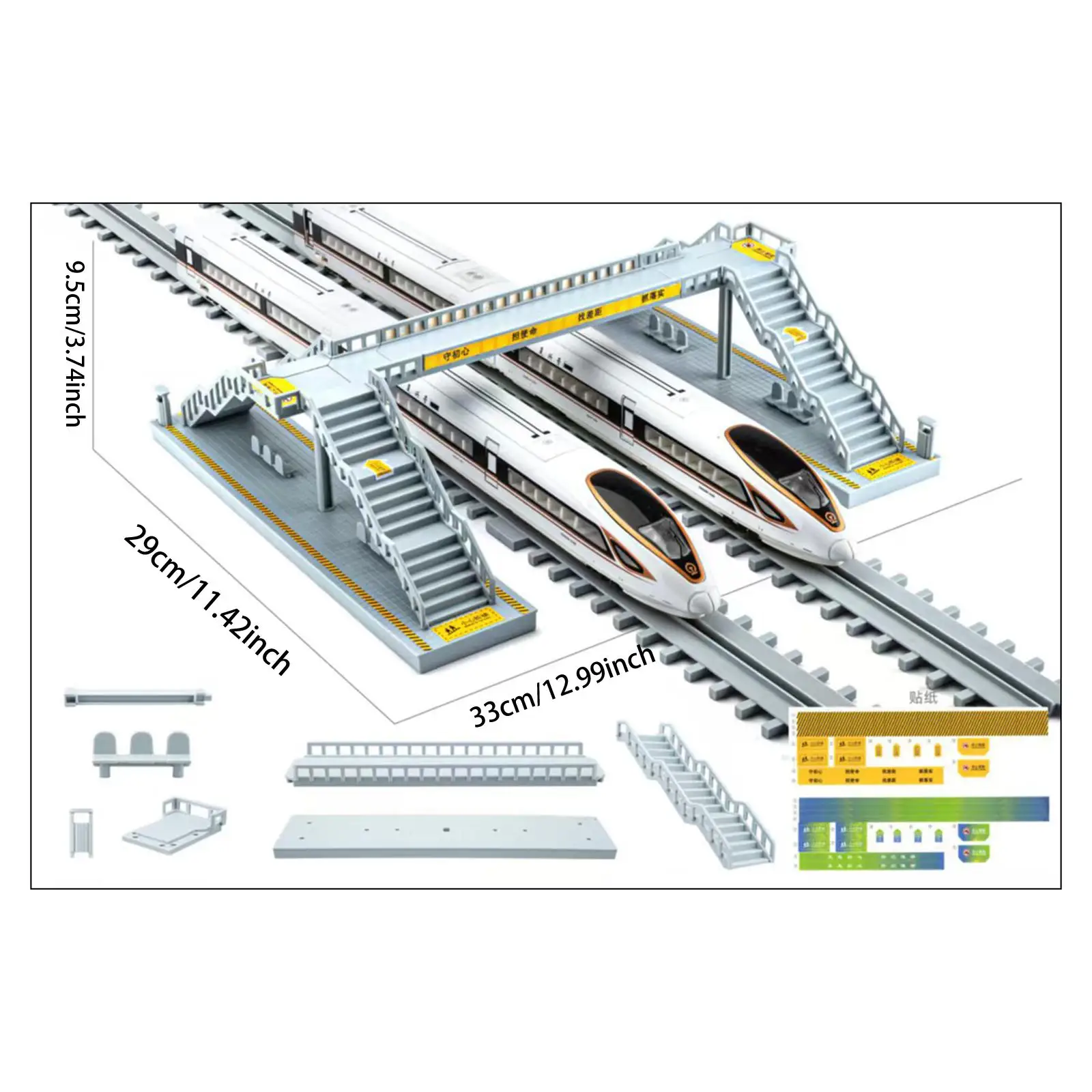Set de construcción en miniatura para dioramas infantiles de transporte - imagen 4