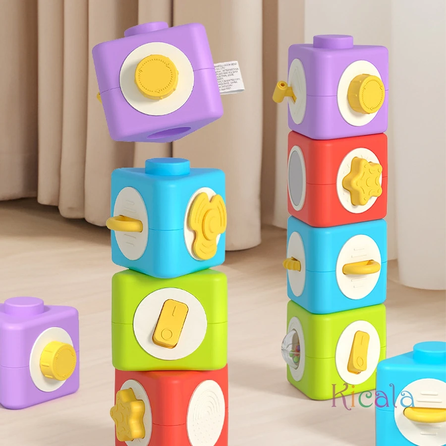 Bola de actividades con bloques apilables para bebés
