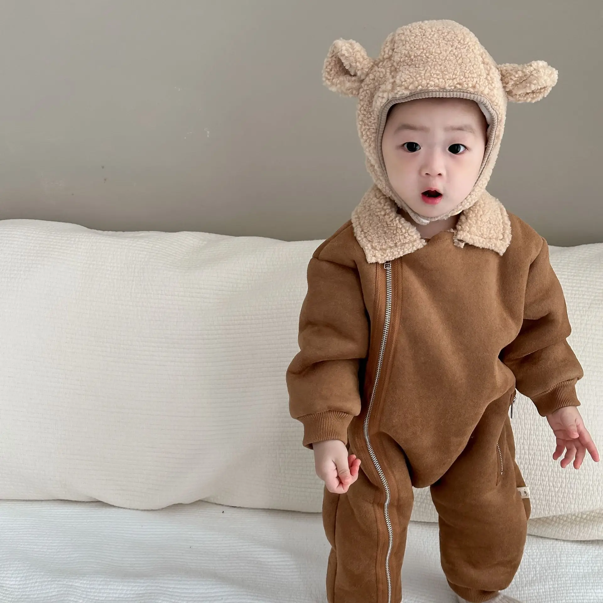 Pelele invierno forro polar para bebé - Colalr - imagen 3