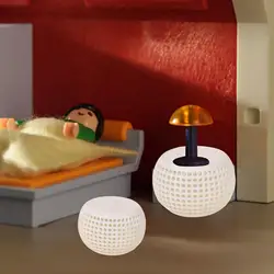 Mesa redonda de madera para casa de muñecas 1:12 – Mesita de noche DIY