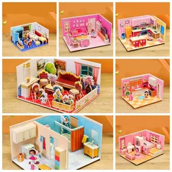 Rompecabezas 3D de papel DIY – Kit educativo para habitación infantil