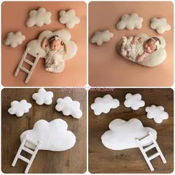 Juego accesorios fotografía bebé diseño nube y escalera casa/estudio