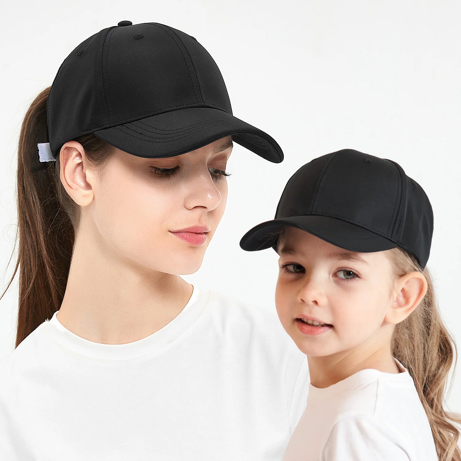 Sombrero de verano de Color sólido para padres e hijos, gorra de béisbol deportiva para niñas, gorras de béisbol ajustables, sombreros de béisbol familiares para el sol, sombrero de Hip-hop