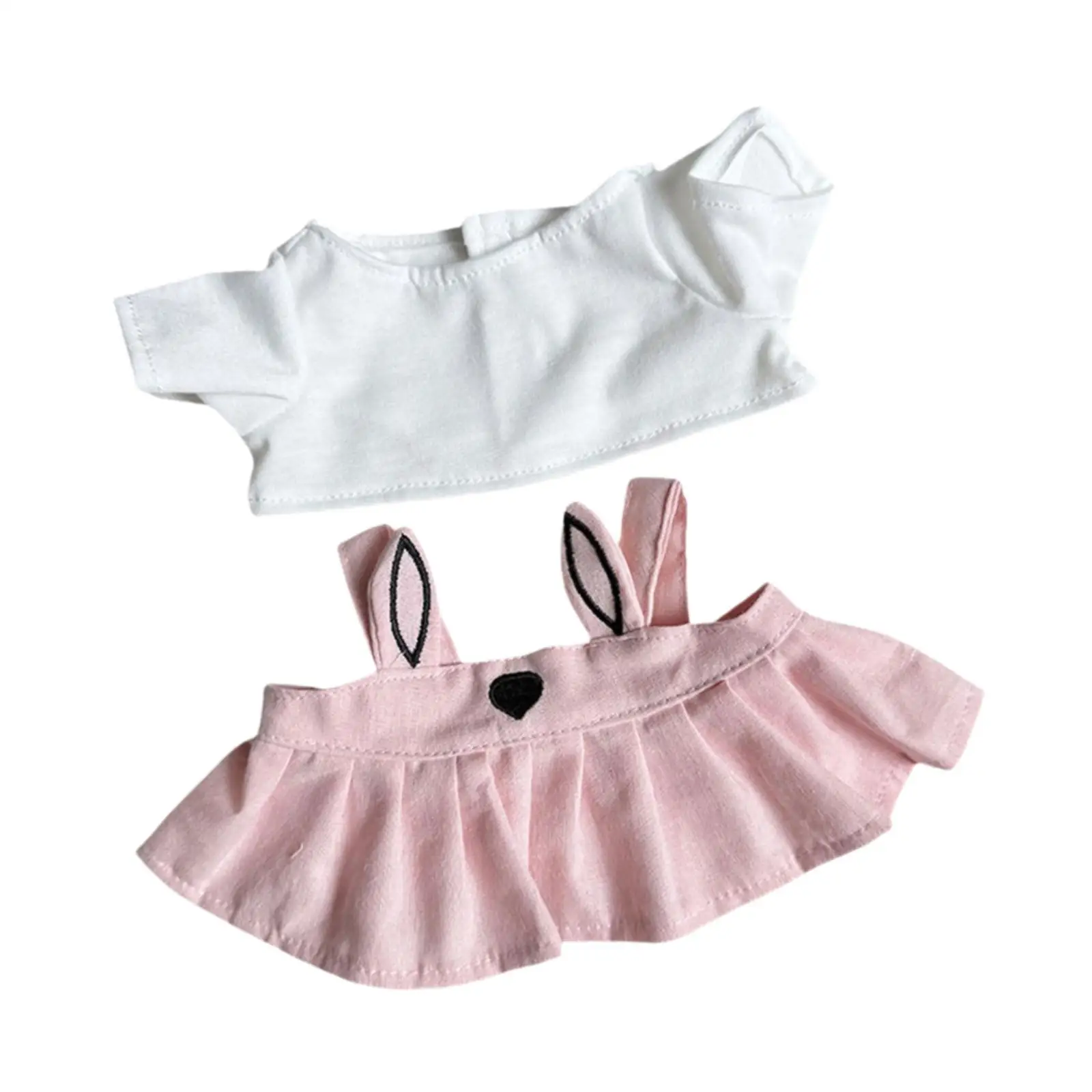 38 cm Doll Skirt Set,Doll Clothing,Plush Doll AccessoriesCostumes,Fashion Adorable Doll Outifits Doll Dress up for Girl Gift