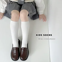 Calcetines suaves de algodón altos para niña – Estilo japonés sin costuras
